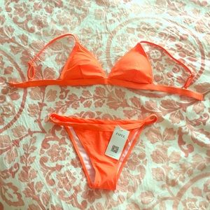 Neon Orange Bikini Set🧡